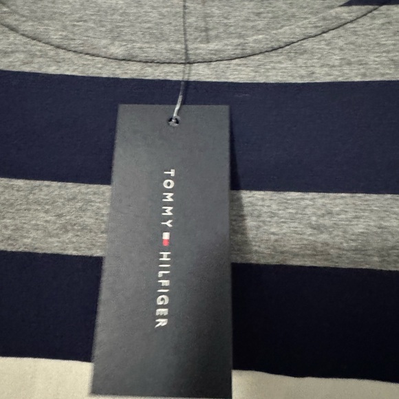🔥NWT Tommy Hilfiger Striped Dress XS Navy White - Picture 6 of 6